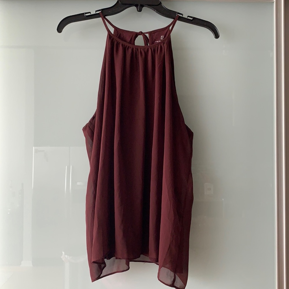 New York & Company Maroon Tank